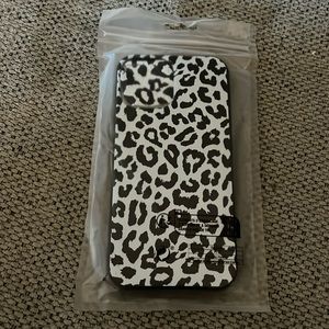 White and black cheetah print iPhone 12 Pro Max phone case